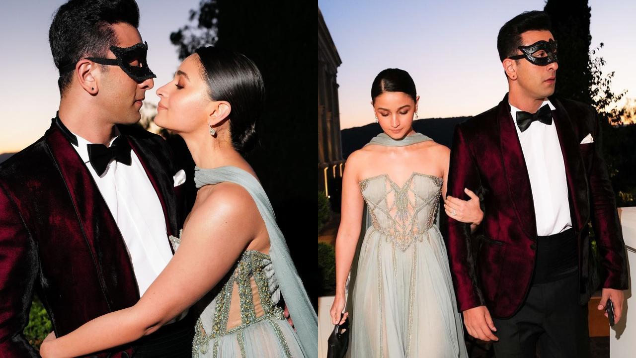 Alia Bhatt finally drops pics with Ranbir Kapoor from the Ambani cruise and it's giving Bridgerton