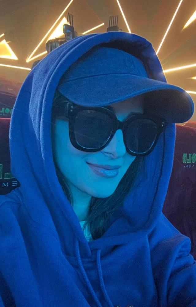 Ananya ventured over to the theatre clad in a hoodie and glasses, presumably to stay incognito.