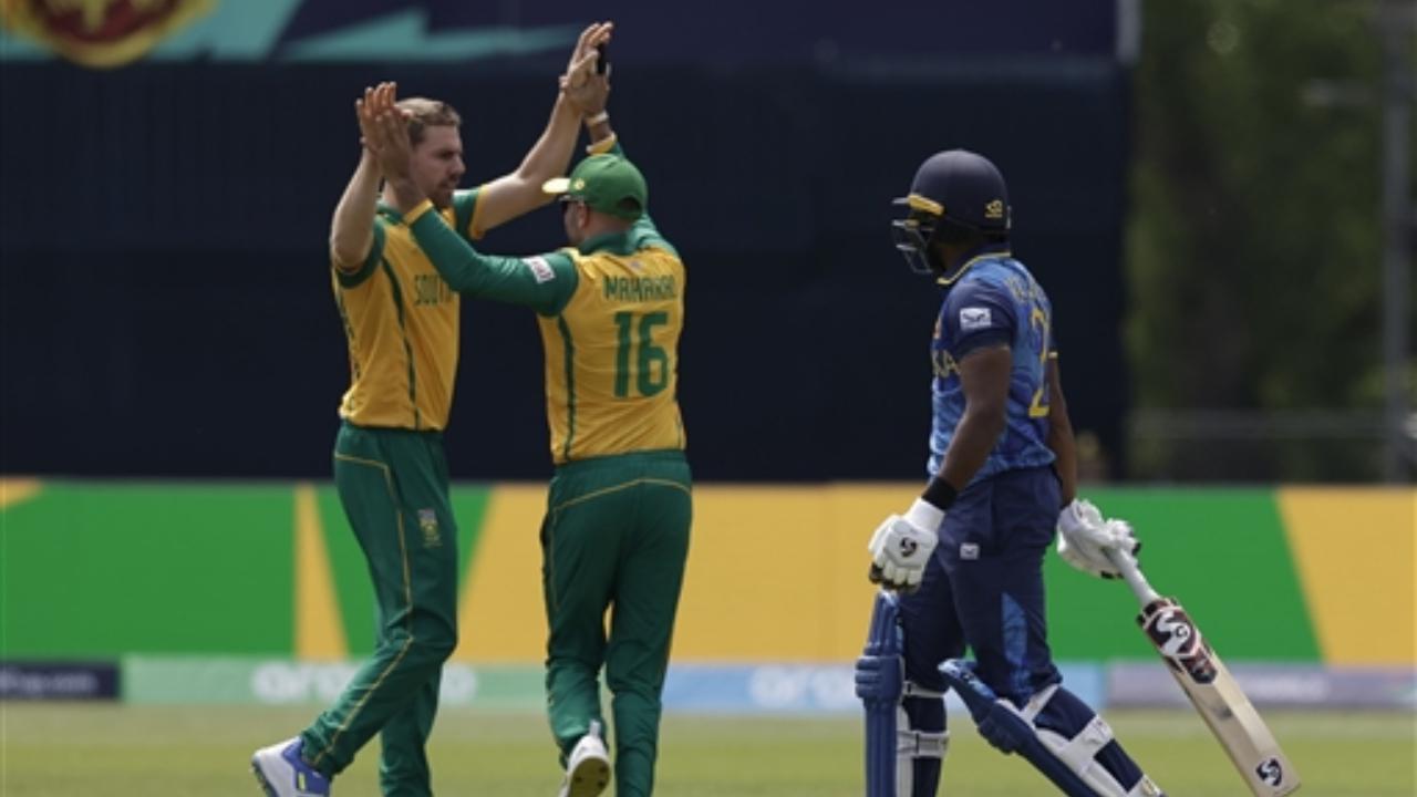 T20 World Cup 2024: Nortje's four-wicket helps restrict Sri Lanka to 77 runs