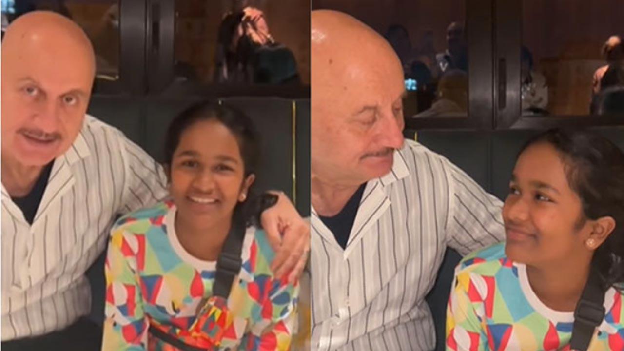Satish Kaushik's daughter Vanshika wishes uncle Anupam Kher Happy Father's Day