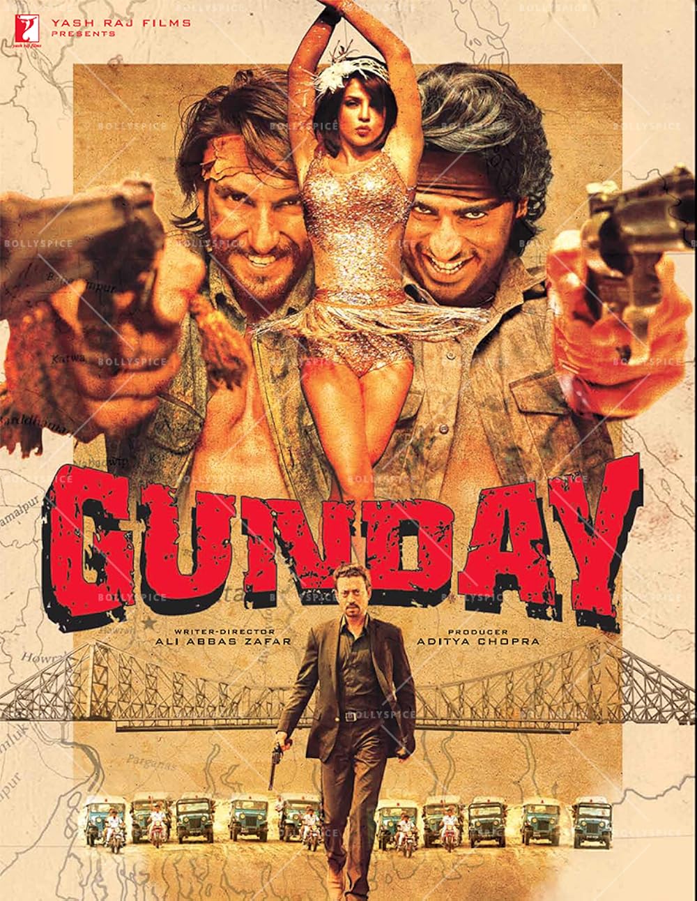 Gunday
Set in the 1970s and 1980s in Calcutta, Gunday stars Arjun Kapoor and Ranveer Singh as childhood friends who become powerful figures.
