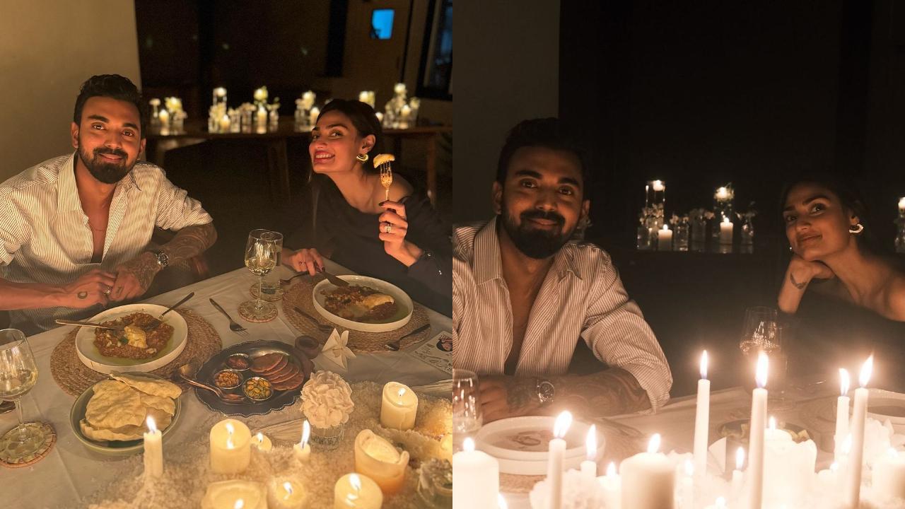 Inside pics from Athiya Shetty & KL Rahul's romantic first wedding anniversary