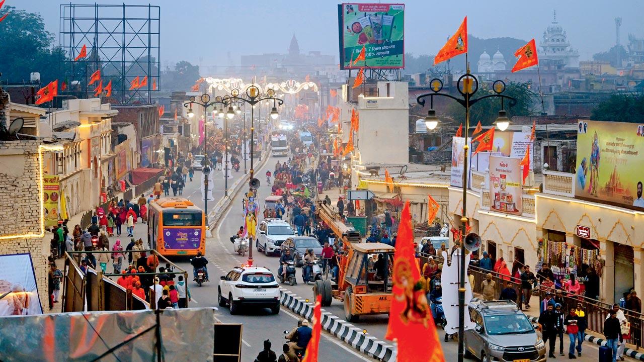 The arterial road christened Ram Path in the run up to the consecration of the Ram Mandir, earlier this year saw the demolition of shops and homes, and the displacement of locals. The town got a facelift. But locals rue that the demolitions were sudden, and the compensation far from adequate