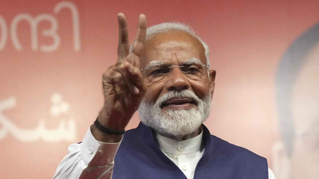 Modi's speech did not refer to its reduced numbers in Parliament but focussed on the 