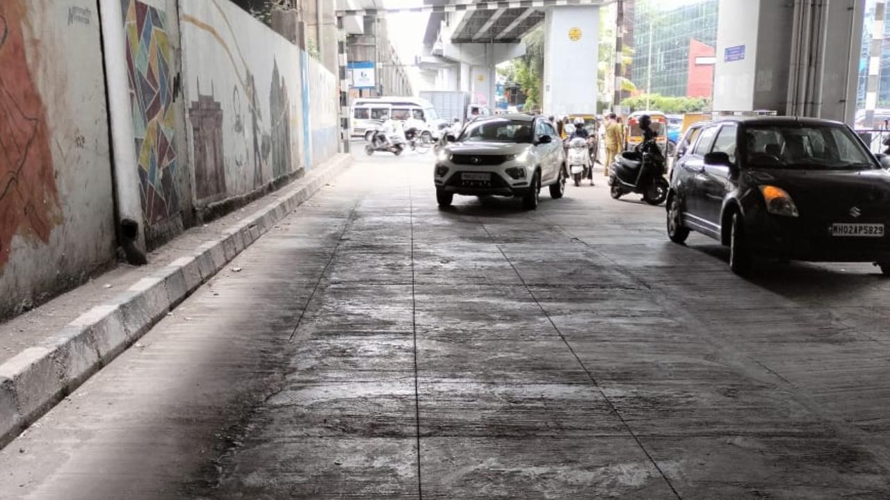 The civic body said that the technology was being used at the road near the Gundavali Metro station and it would help in providing better roads