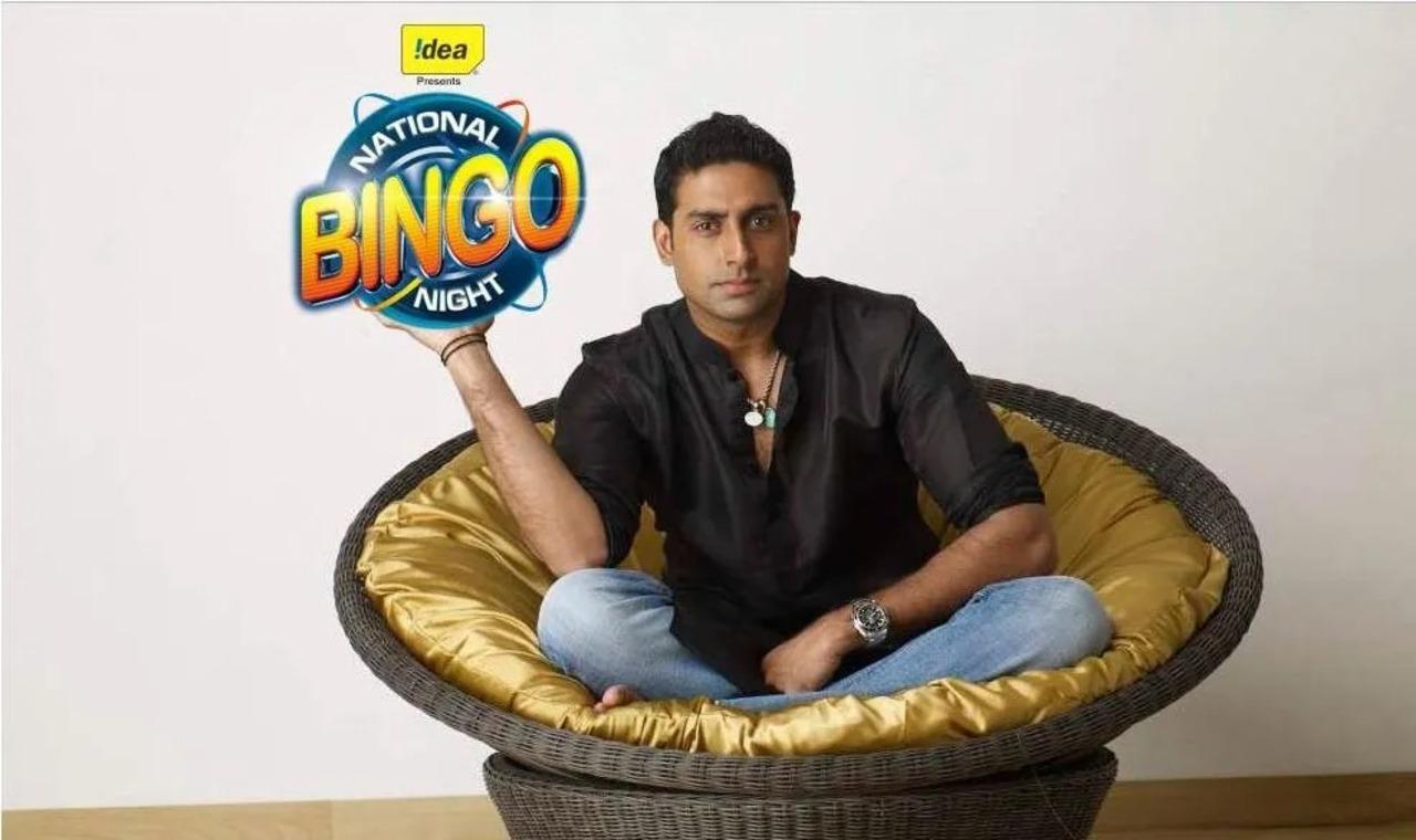 In 2010, Abhishek Bachchan hosted 'Idea National Bingo Night'. The first guest on the show was his father, megastar Amitabh Bachchan