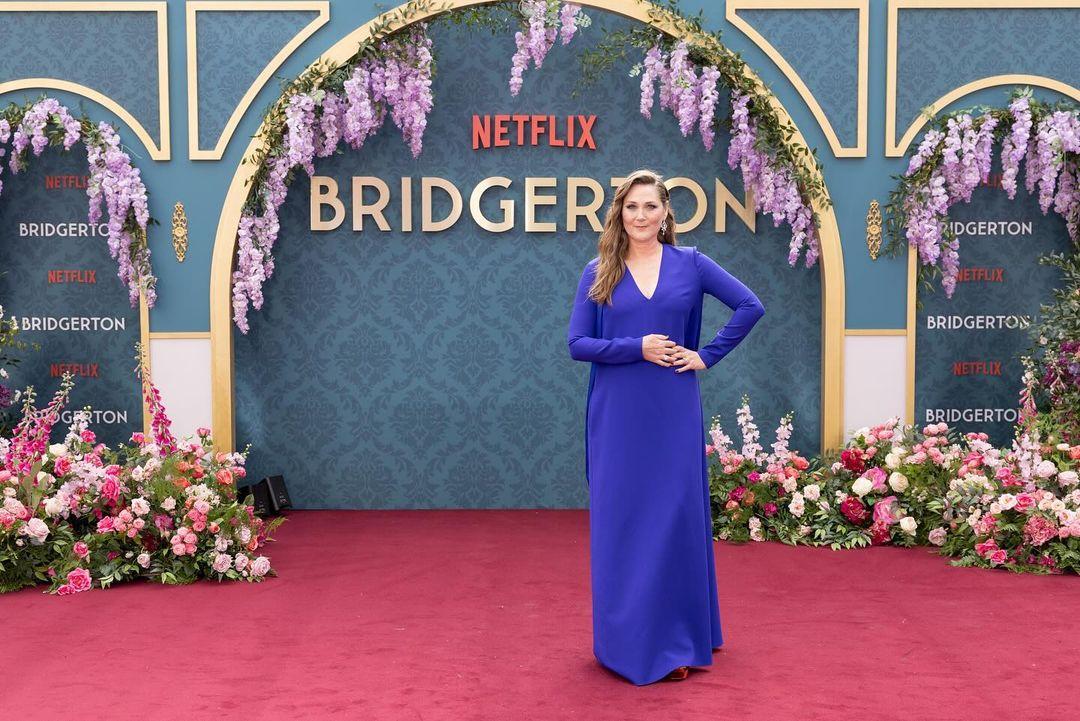Ruth Gemmell aka (ex) Vicountess Bridgerton looked amazing in her ensemble for the evening