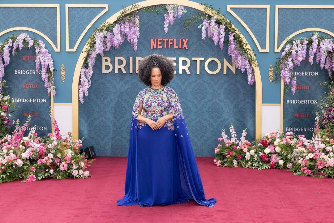 Golda Rosheuvel brought Queen Charlotte's wardrobe along with her for the premiere of the season's part 2