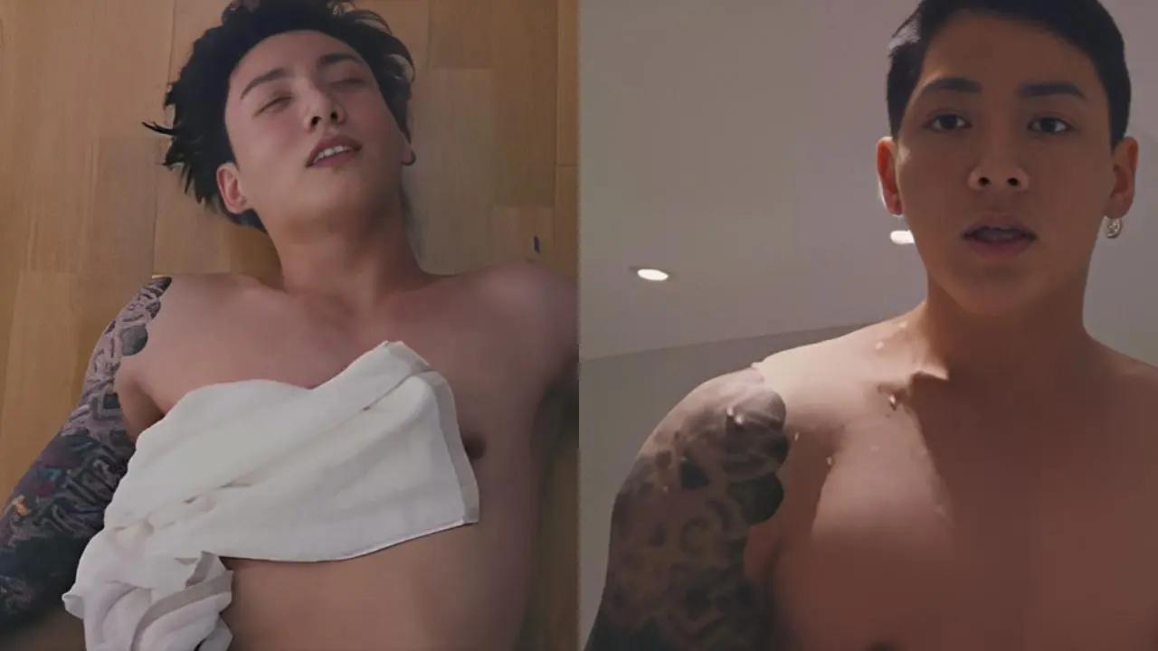 Jungkook surprised all the ARMYs with a steamy video he released. In the video, he's seen exercising shirtless and working up a sweat. To cool off, he takes a quick shower, then comes out with water dripping from his hair as he dries off.