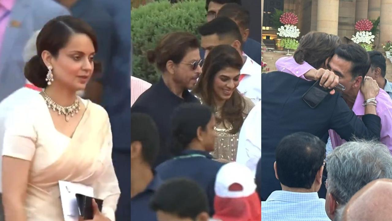 Kangana, SRK, Akshay Kumar, and other celebs attend PM Modi's oath-taking ceremony at Rashtrapati Bhavan. Read more