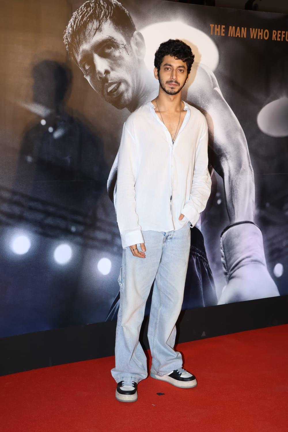 Mihir Ahuja arrived at the Chandu Champion premiere to support Kartik Aaryan