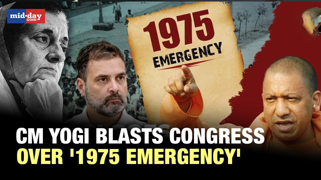 CM Yogi Launches Attacks On Congress Over 1975 Emergency!