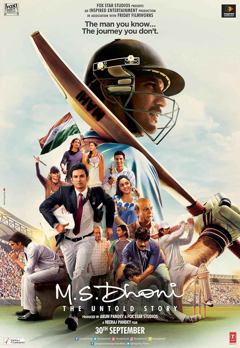 This film stars the late Sushant Singh Rajput as former Indian captain MS Dhoni.