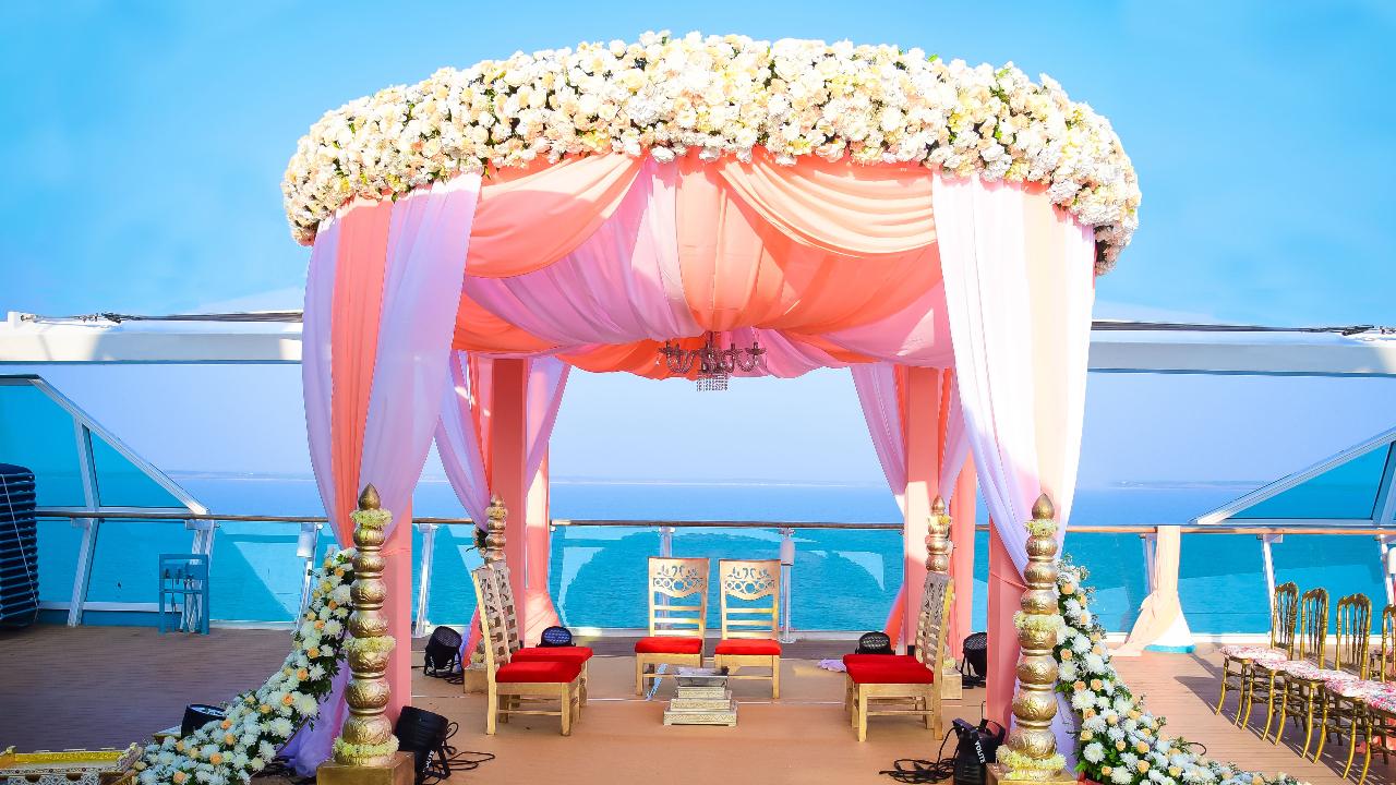 Coordinate with the cruise line's wedding plannerMost cruise lines offer wedding planning services. Collaborate closely with the cruise line’s wedding planner, who will be familiar with the ship’s capabilities and can help coordinate logistics, from decor to ceremony timing and reception details