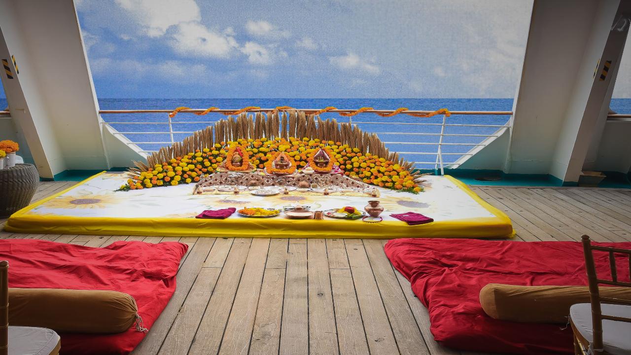 Choose the right cruise line and itineraryEach cruise line offers different amenities, packages, and destinations. Select a cruise line that aligns with your wedding vision, whether it's a family-friendly ship, a luxury liner, or a destination that holds special meaning for you