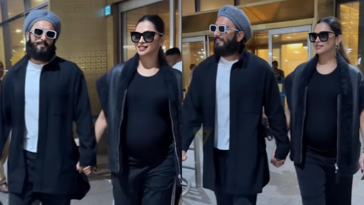 Parents-to-be Deepika Padukone and Ranveer Singh make stylish return to Mumbai after babymoon in London