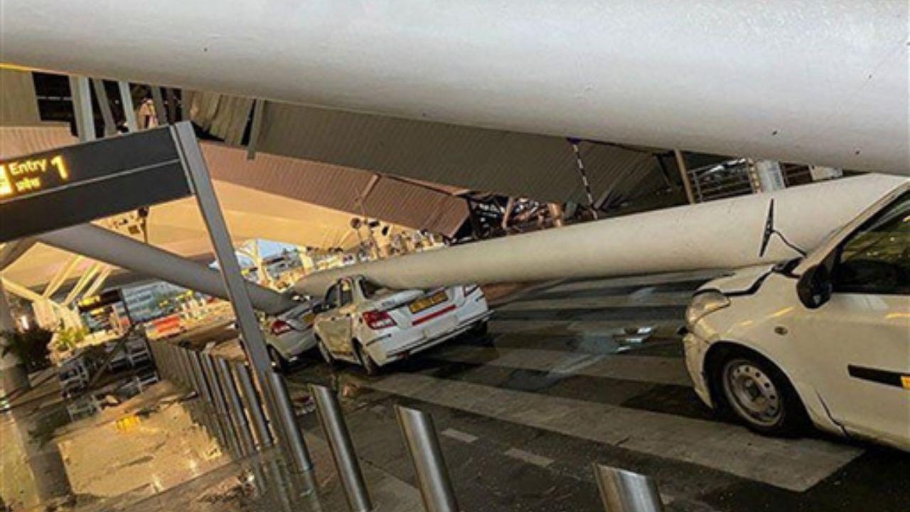 IN PHOTOS: 1 dead, 6 injured after part of roof of Delhi Airport's T-1 collapses