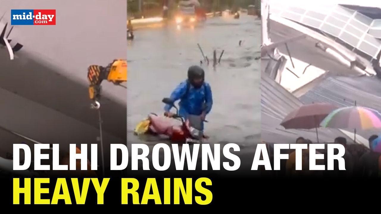 Delhi-NCR Rain: Massive waterlogging in Delhi after incessant rainfall