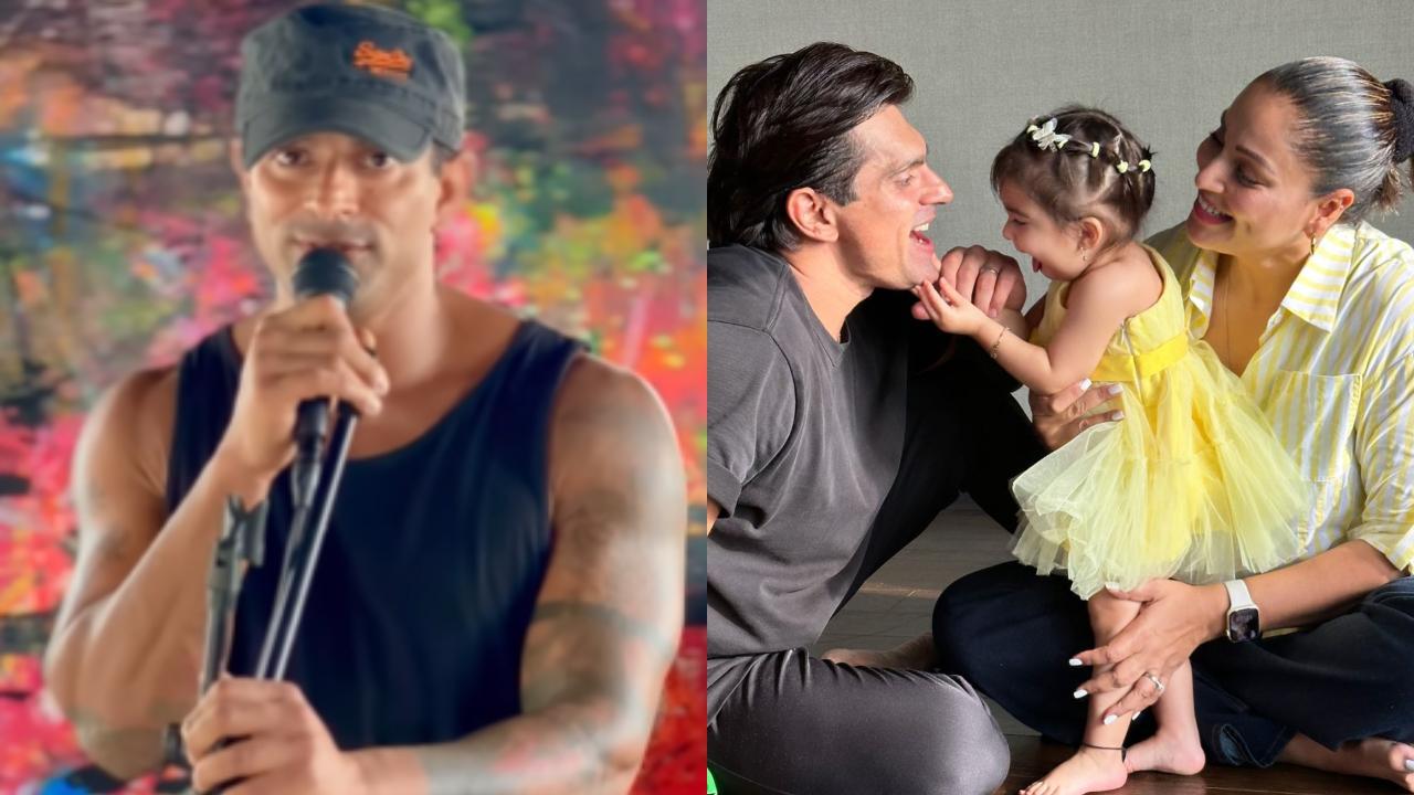 Sweet serenades! Karan Singh Grover sings to daughter Devi for Father's Day