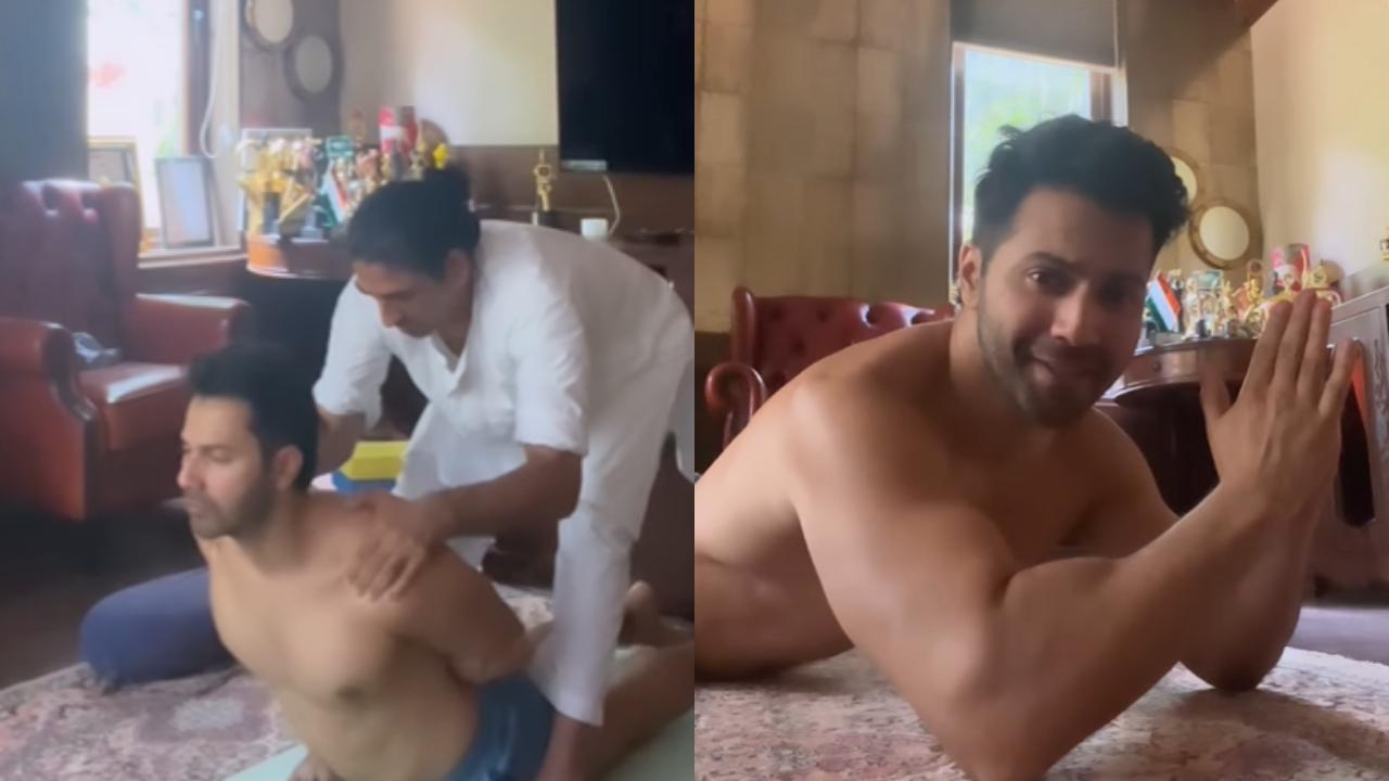 'The best stretch': Varun Dhawan treats stiff shoulders, chest muscles with yoga