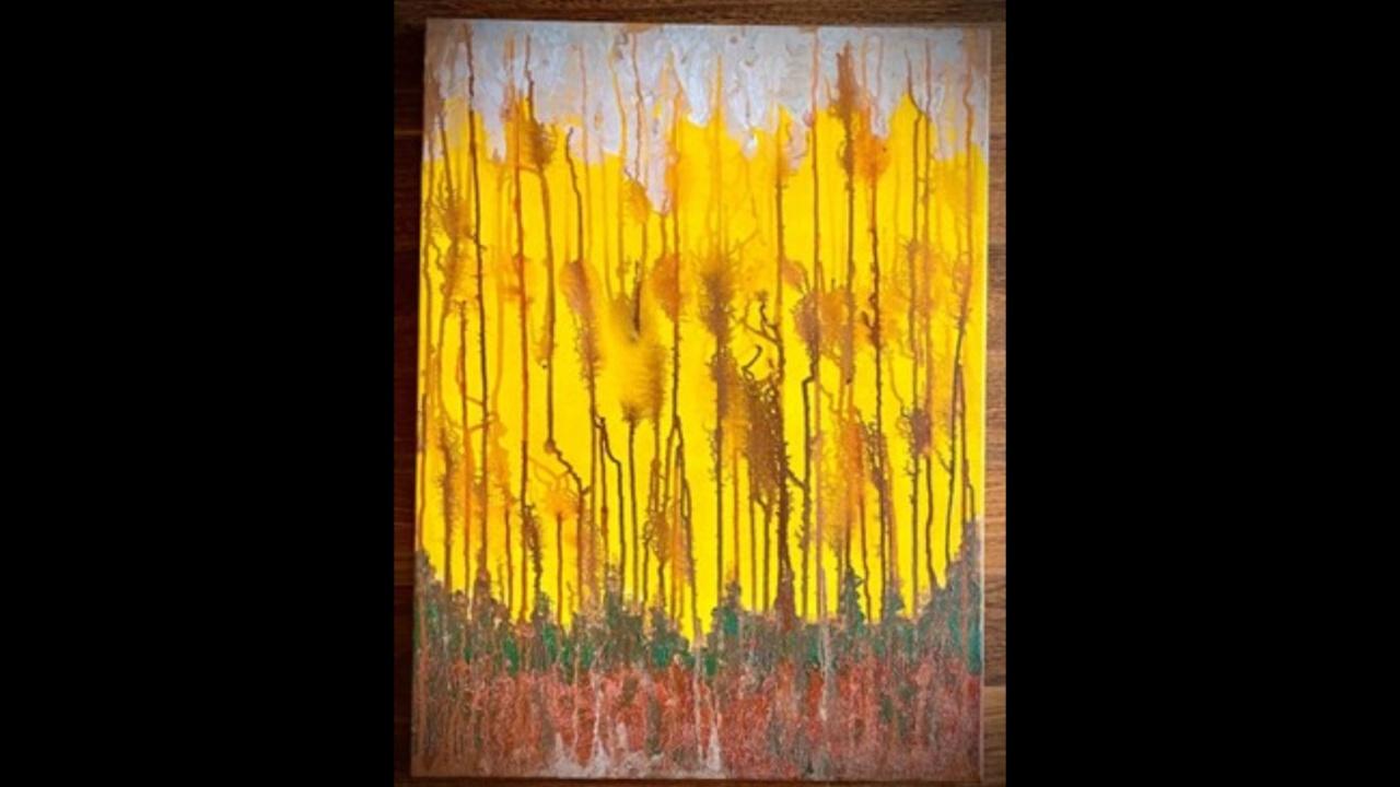 Gayatri Gupta, an artist with Down syndrome, has not let that stop her from achieving a dignified profession. With a love for photography and a keen eye for detail, she explores her passions through abstract paintings that capture the moods of the earth and the moon. Gayatri was one of the artists who contributed to the project where they were required to compliment interiors with grey/blue colors. Her selected artworks explore the natural world, from changing seasons to serene landscapes, using vibrant colours and intricate details to evoke emotions of wonder, tranquility and joy, inviting viewers to appreciate the beauty and interconnectedness of all living beings