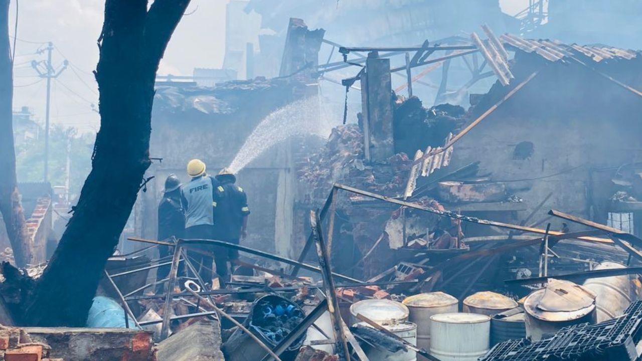 Firefighters swiftly responded to the emergency, deploying three fire engines and an ambulance to the site. 