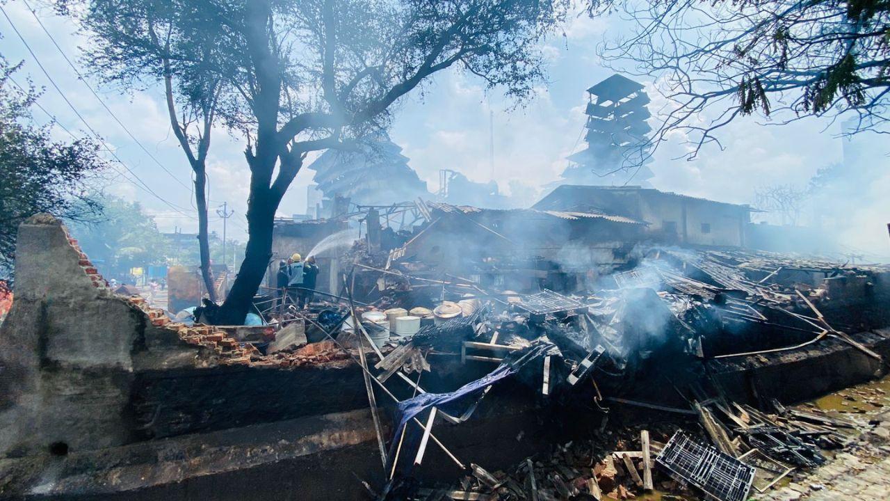 Officials reported that there was an explosion at the factory, causing thick smoke to billow from the site.