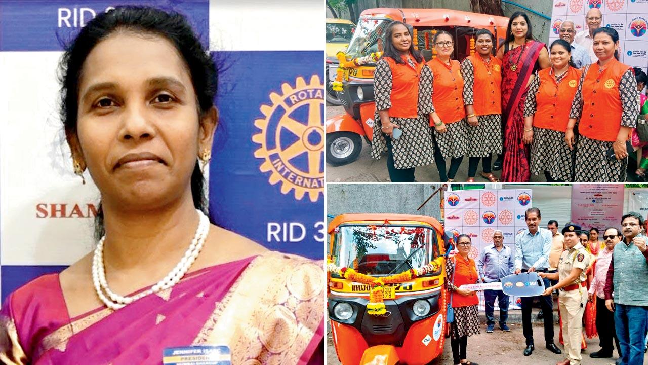 Jennifer Isaac; The female drivers; the first vehicle being handed over 