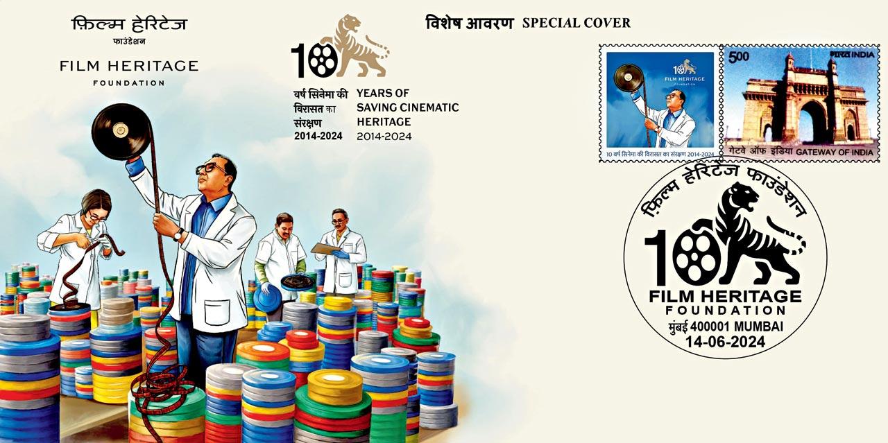 The special cover by GPO honouring Film Heritage Foundation 