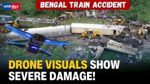  Bengal Train Accident: Scary Drone Visuals Show Extreme Damage 