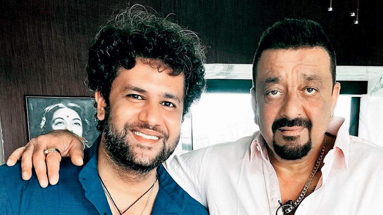 Director Siddhant Sachdev and Sanjay Dutt
