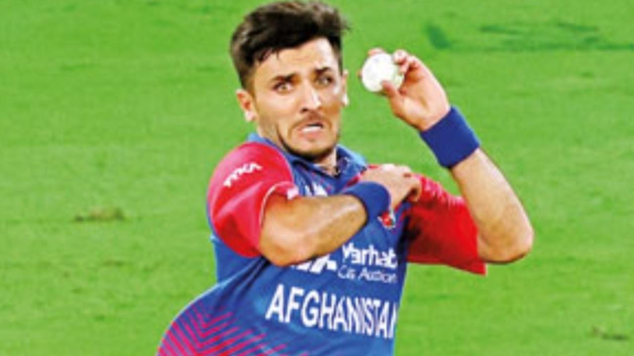 Afghanistan's left-arm pacer Fazalhaq Farooqi. PIC/GETTY IMAGES