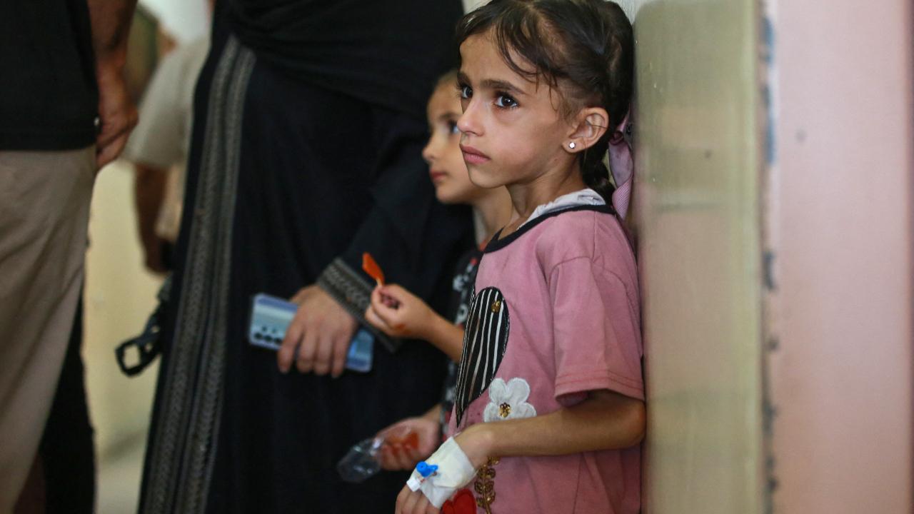 At Nasser Hospital in Khan Yunis, Palestinian children battling malnutrition and cancer await their chance to cross into Israel for treatment, granted special permission by the Israeli army amid the ongoing siege