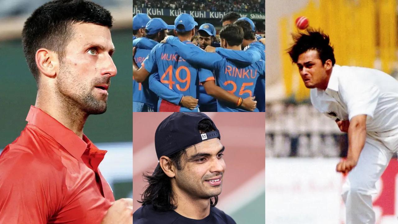 Novak Djokovic, Team India, Neeraj Chopra, David Johnson (Pic: File Pic)