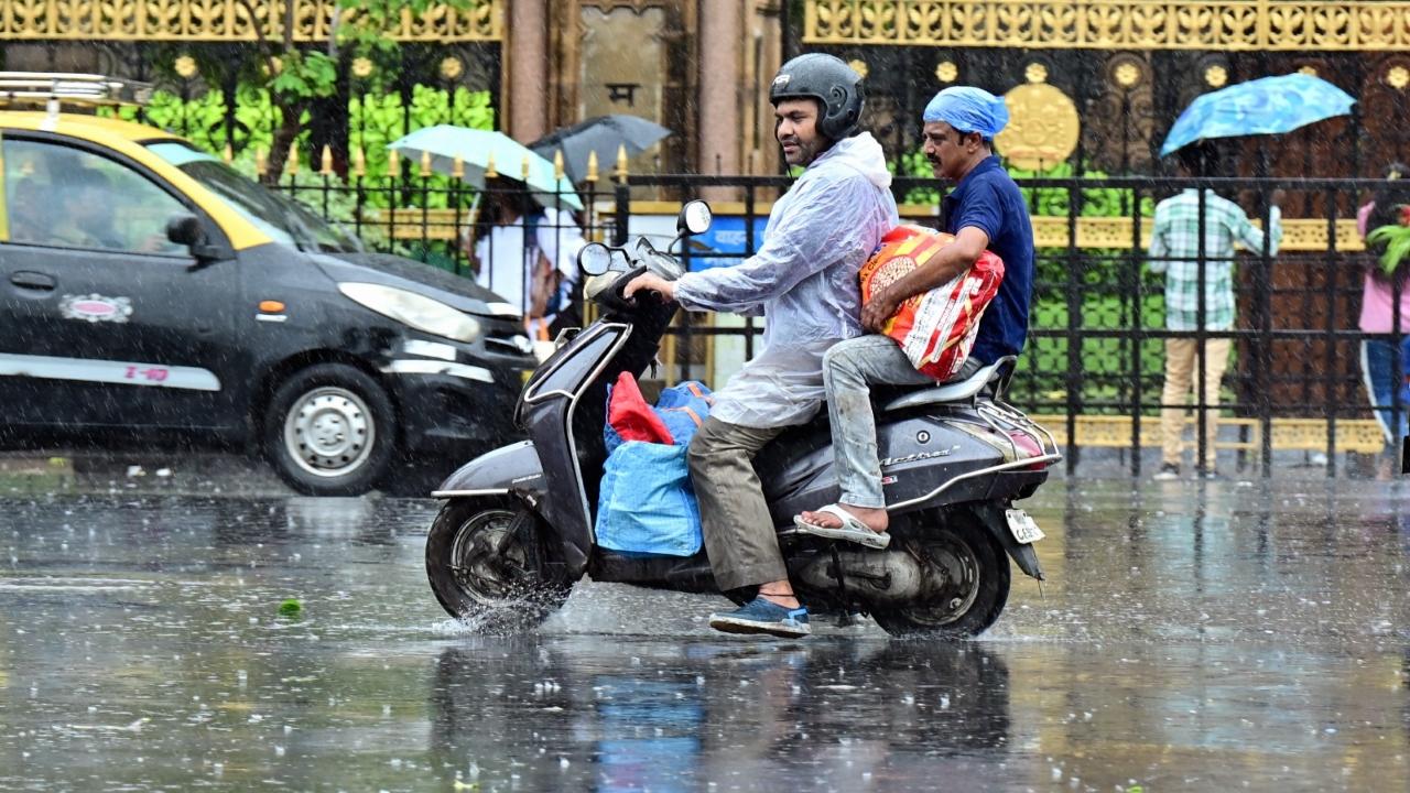 On Friday, Mumbai had moderate to heavy rains, resulting in some tree falls, traffic jams, and suburban train delays.