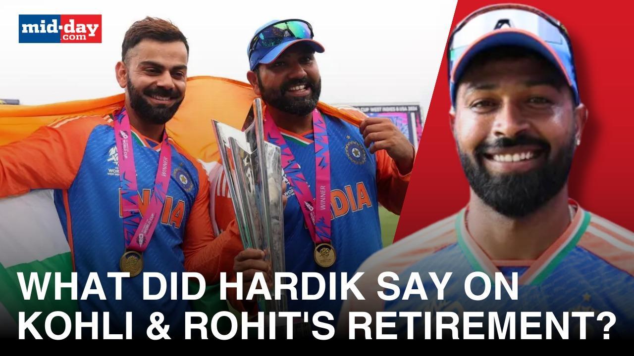 WATCH:  Here's What Hardik Spoke On Kohli & Rohit's Retirement