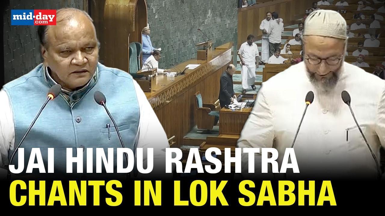 After Owaisi's 'Jai Palestine', 'Jai Hindu Rashtra' Chants Heard in Lok Sabha