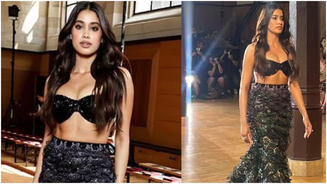 After Ananya Panday, Janhvi Kapoor makes international runway debut at Paris Haute Couture Week 