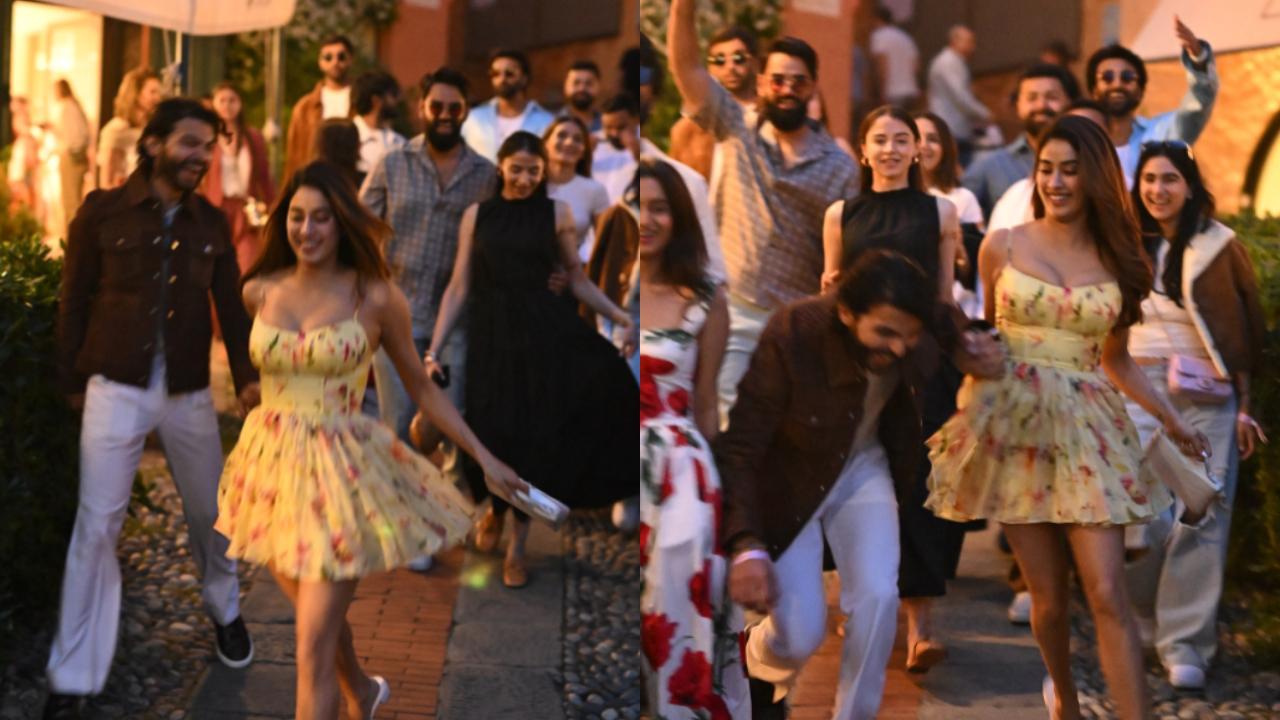 Janhvi Kapoor holds hands with rumoured beau Shikhar Pahariya in latest pics