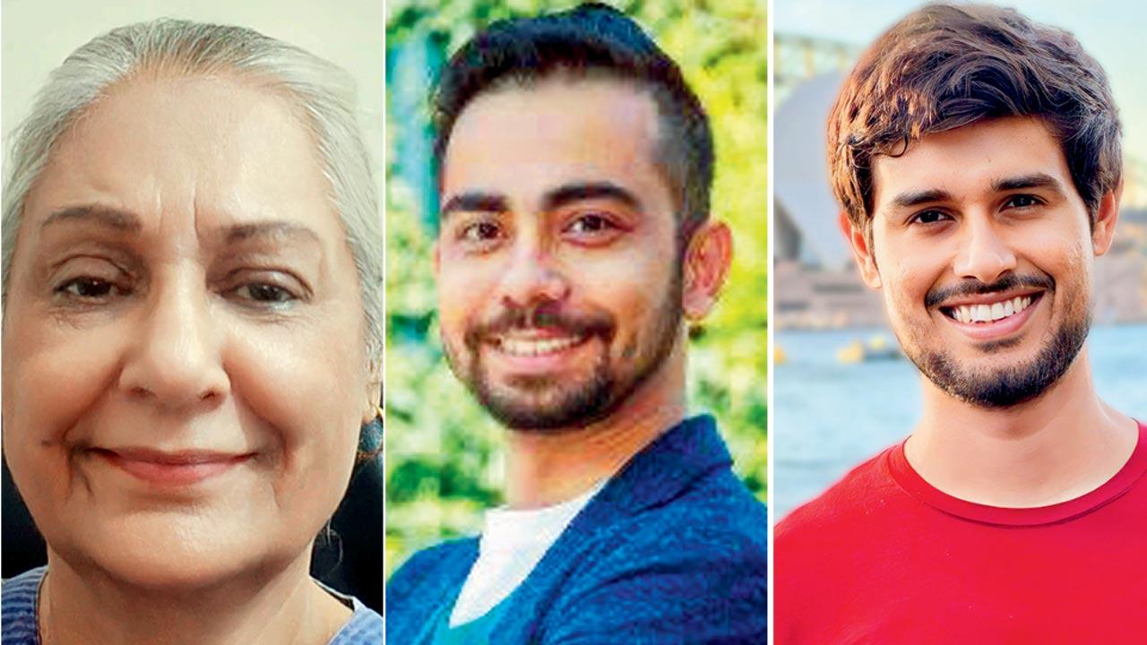 Carol Andrade, Kunal Majumder and Dhruv Rathee