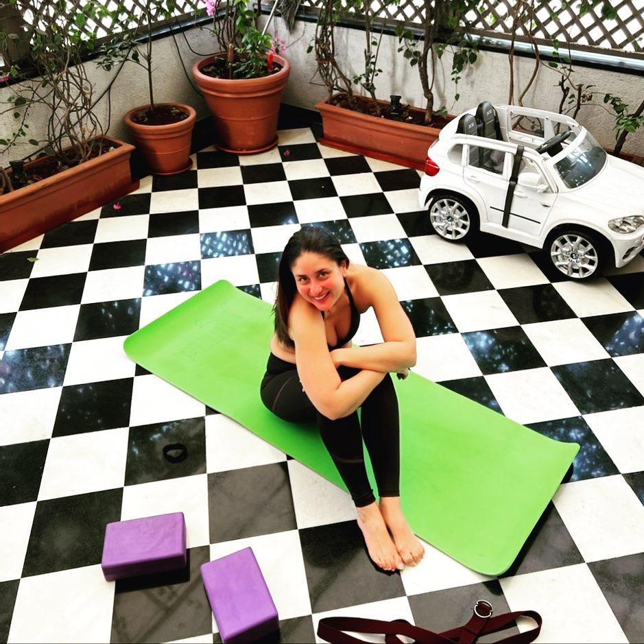 Her routine includes challenging yoga poses, and beginners might struggle to balance in it. 