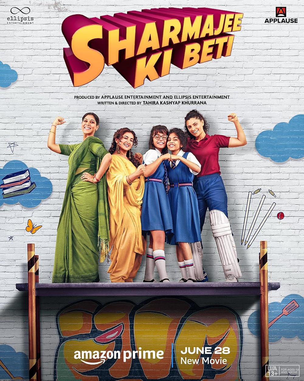 Sharmajee Ki Beti (Prime Video) – June 28Sharmajee Ki Beti is a heartfelt and humorous film exploring the lives of modern Indian women. The intertwined stories of three middle-class women and two teenage girls named Sharma reflect on themes of empowerment and resilience. The ensemble cast includes Sakshi Tanwar, Divya Dutta, and Saiyami Kher.
