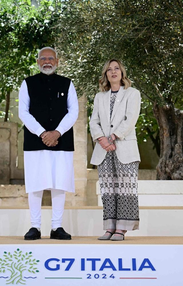 PM Modi meets world leaders in Italy