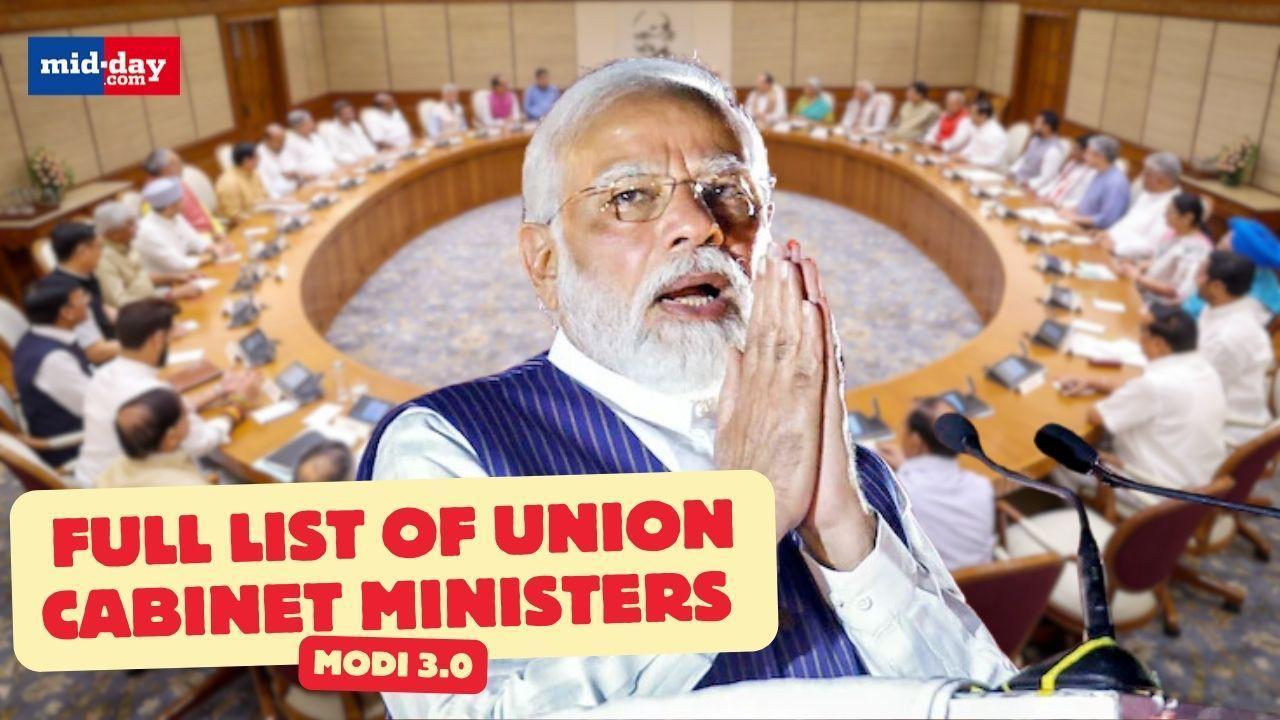 Modi 3.0: Watch Full List Of Union Cabinet Ministers | Who Gets What