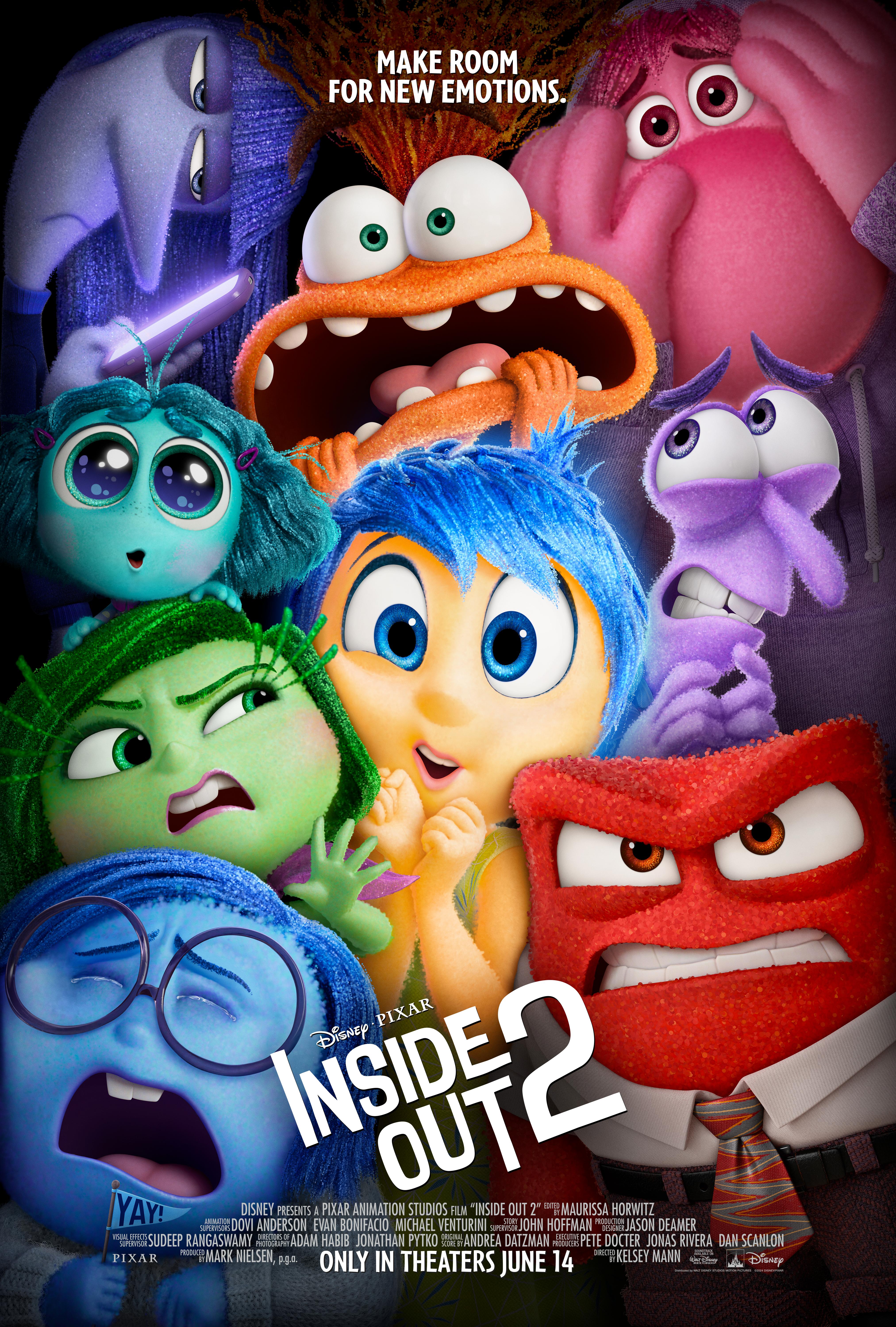 Inside Out 2 (June 14): Disney and Pixar introduce new emotions into Riley’s world in this highly anticipated sequel.