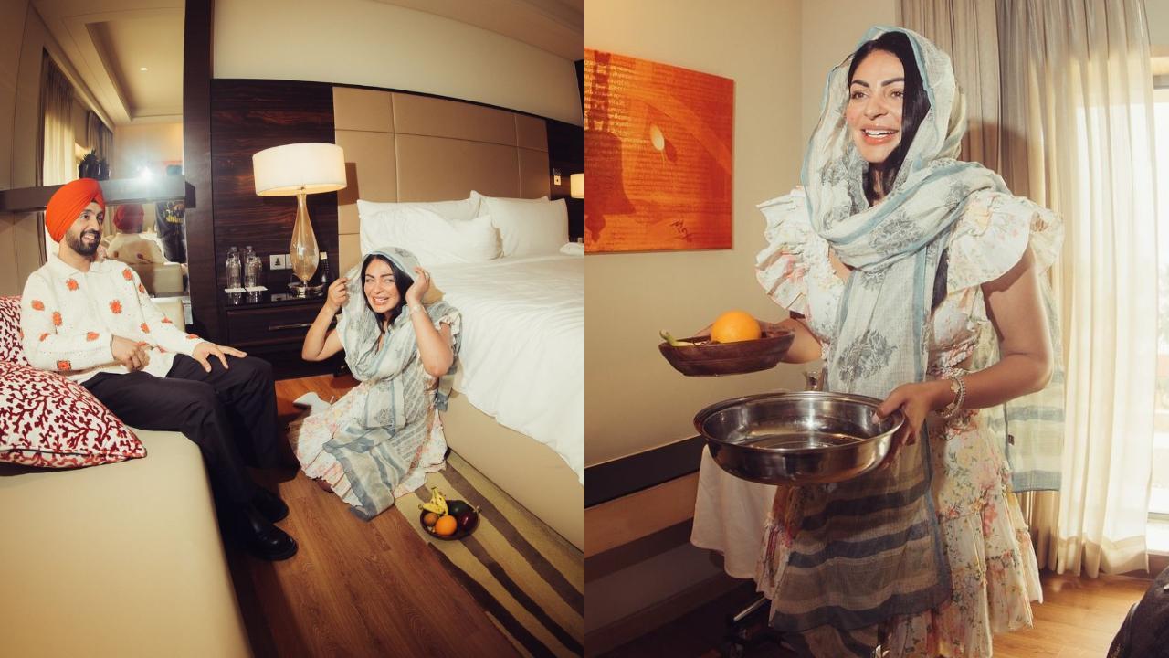 Diljit Dosanjh, Neeru Bajwa recreate Sharmin Segal's 'Ek Baar Dekh Lijiye' dialogue from 'Heeramandi' with a twist