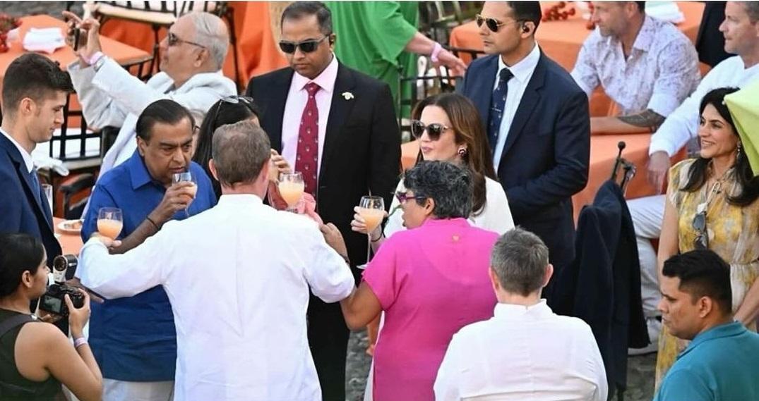 Anant Ambani and Radhika Merchant’s pre-wedding festivities commenced on a luxury cruise ship in Palermo, Italy. The ship had three pit stops - Rome, Cannes, and Portofino. (Pic/@theambaniwedding on Instagram)