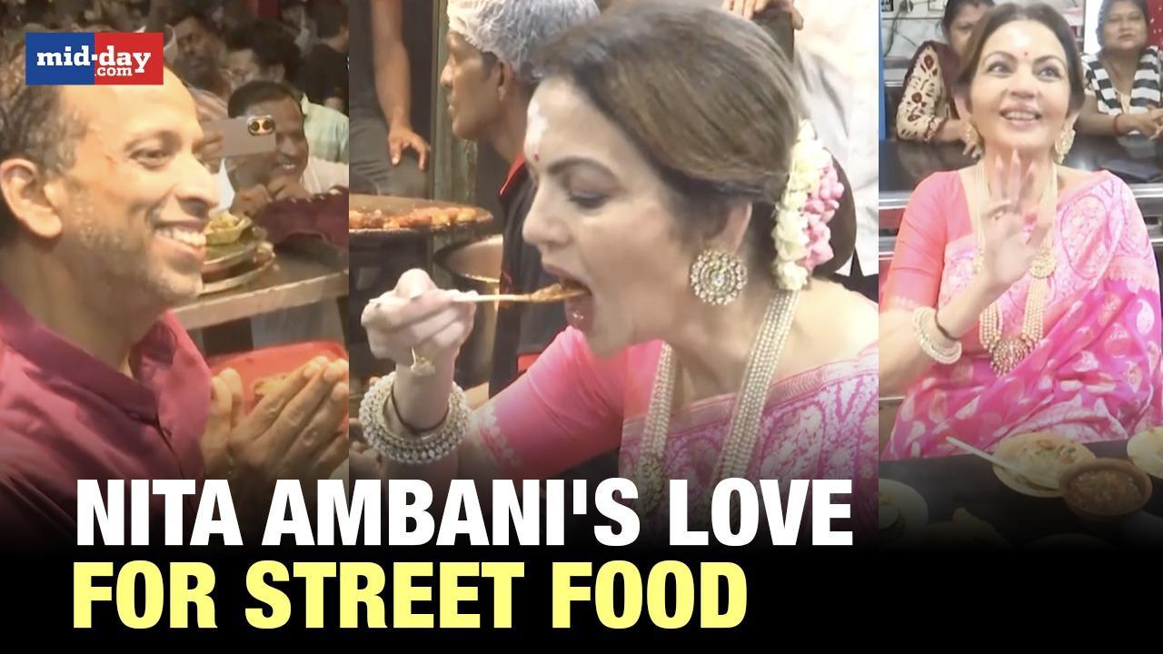WATCH: Nita Ambani Relishes Chaat In A Local Shop In Varanasi