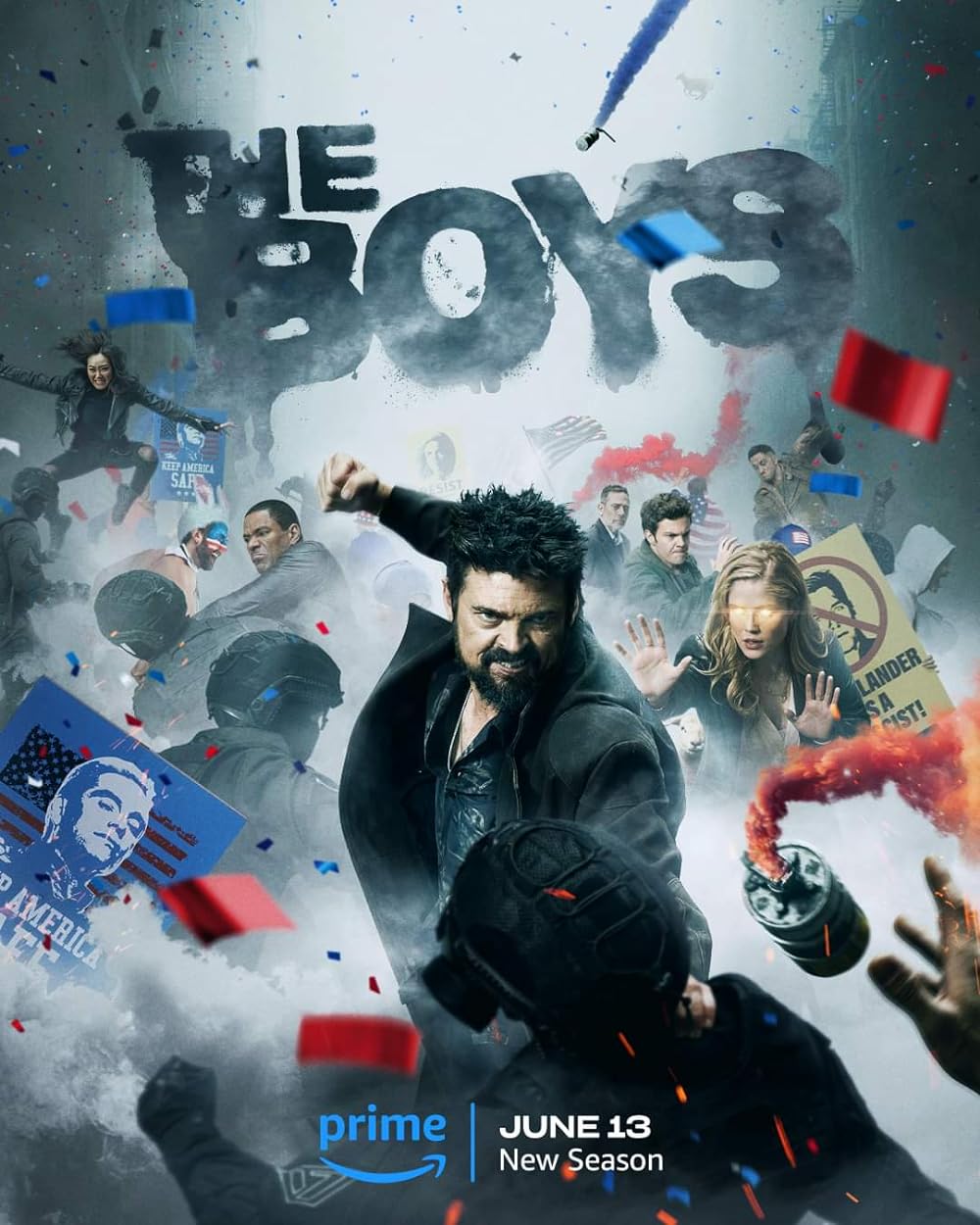 The Boys Season 4 (Prime Video) – June 13The Boys returns for its fourth season, with the world teetering on the brink of chaos. Victoria Neuman is edging closer to the Oval Office under Homelander’s watch. Billy Butcher, facing his mortality and estranged from his team, must reconcile with them to thwart Homelander’s consolidation of power.