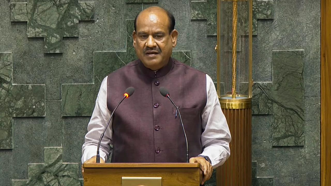 BJP leader Om Birla, who has been nominated for the speaker's post, also took oath on Tuesday. When Birla, who was also the speaker in the 17th Lok Sabha, came to take his oath, Radha Mohan Singh, who was in the chair, stood up and greeted him.